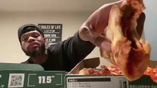 MASSIVE papajohns mukbang!