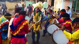 Dasara in Ongole 2014 | Kaali Mata Dance | Kanaka Dappula Kaalika Dance | Kaalika Natyam