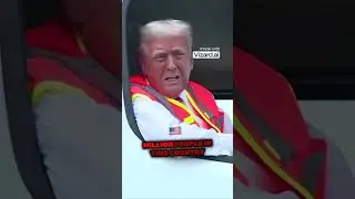 Donald Trump speaks from garbage truck after Biden insults supporters