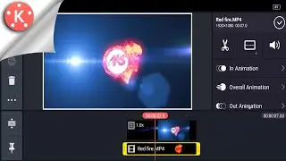 Red fire Effects intro template Kinemaster tutorial |How To Make red fire Effects intro in Kinemaste