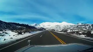 Driving up the mountains in Winter (part 1)