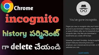 How to PERMANENTLY DELETE Incognito History on Chrome in 2024