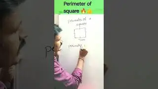 Perimeter Of the Square 👍🧐#perimeter#shortsviral#easy#pashamathsguru#tricks#shorts