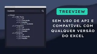 Novo TreeView compatível com qualquer versão do Excel