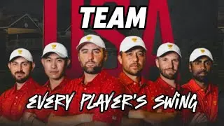 Every Team USA Player's Golf Swings @ The 2024  Presidents Cup in Montreal 🇨🇦