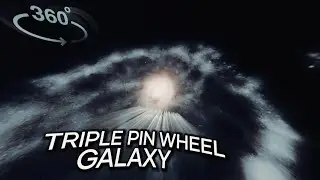 360° VR: Discover the Triple Cardwheel Galaxy [8K]
