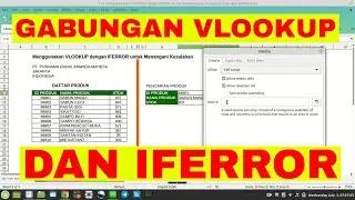 Menggunakan VLOOKUP dengan IFERROR untuk Menangani Kesalahan