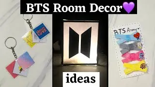 BTS DIY 💜✨ / bts lamp / BTS crafts / BTS room decor / save money / BTS Army