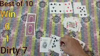 How to play Dirty 7 Cards Game | Best of 10 | Part 2 | Parwaz Pro