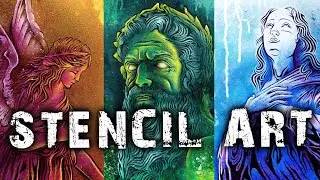 MY BEST ARTWORKS with stencils