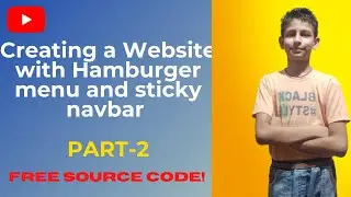 How to Create End To End Responsive Hamburger Website in hindi part  2