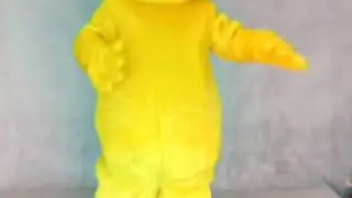 Red Hat Yellow Monster Mascot Costumes
