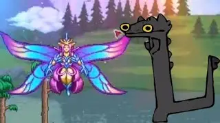 Toothless Fights Terraria Bosses