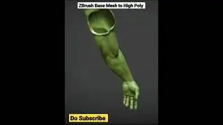 ZBrush Base Mesh to High Poly Sculpt.🎨✏️🖌 