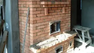 Кладка отопительной печи 6*4 в одноэтажном доме с антресолью. часть 10.