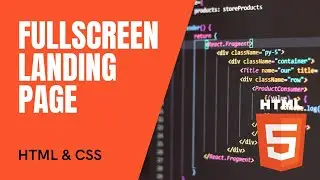 FullScreen Landing Page | HTML, CSS | AdMath