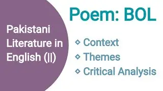 Bol ke lab azad hain tere by Faiz Ahmed Faiz | Context | Themes | Critical Analysis #bol