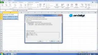 Excel Kursu Eğitimi Videosu - Excel'de Metni Sütunlara Bölme Sihirbazı