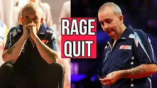 When Phil Taylor RAGE QUIT Darts Game (LEFT STAGE)