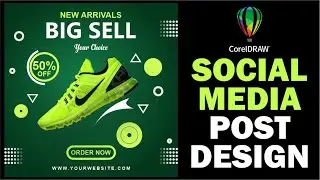 Social Media Post Design in Coreldraw | coreldraw tutorial | KH Graphics