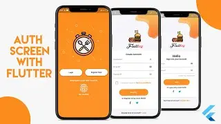 Restaurant App Auth Screen UI