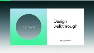 Challenge 3: Design walkthrough