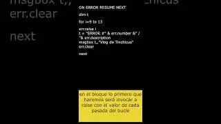 Tips rapidos en VBscript / errores 
