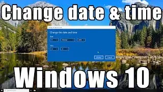 How to change date and time in Windows 10
