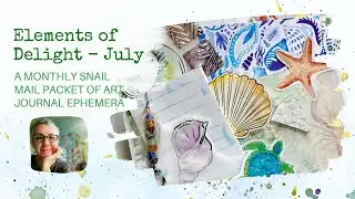Elements of Delight | Art journal ephemera | Collage fodder | Monthly mailer