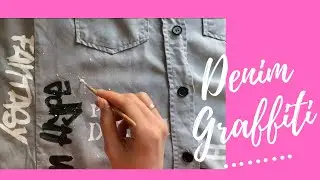TO GRAFFITI JACKET FOR BEGINNERS | HOW TO PAINT ON DENIM JACKET