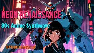 ♦NEON RENAISSANCE♦ | 1 Hour 80s Mecha Anime Synthwave | Outrun Retrofuturism BGM