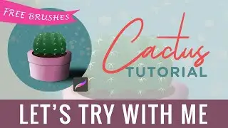 How To Draw A Cactus On Procreate - Step By Step Easy and Simple Tutorial - Easy Way To Learn Draw
