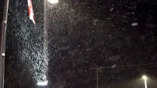 The snow outside the office at 10pm 11/7/2018...