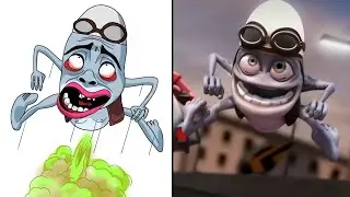 Funny Crazy Frog - Axel F Funny Song | Drawing Meme Song