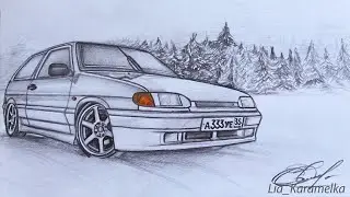 Рисунки машин карандашом. Как они так рисуют?