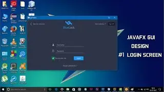JavaFX GUI Design #1 Login Screen