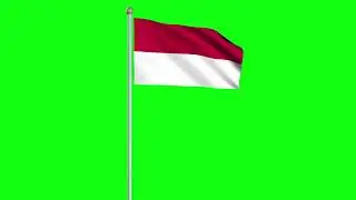 Animasi Bendera Merah Putih Berkibar | Green Screen Bendera Merah Putih Berkibar No Copyright #1