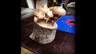 Деревянные грибы ....и японские шаровары