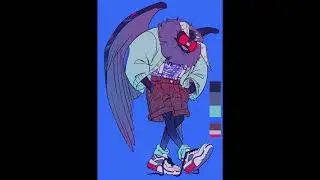 Mothman Character Design Timelapse Drawing #drawing #art #illustration #characterdesign
