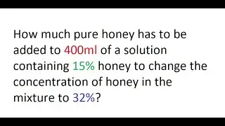 Percentage Questions Word Problems | Mixture and solution word problem