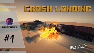 Minecraft HQM FTB Crash Landing #1-Падение на пустынную планету