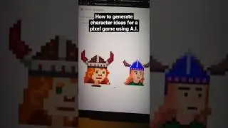 How to generate character ideas for your pixel game using AI. 