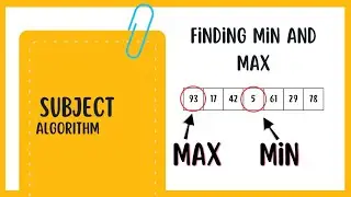 Efficient Algorithm for Finding Minimum and Maximum Values from the given Array