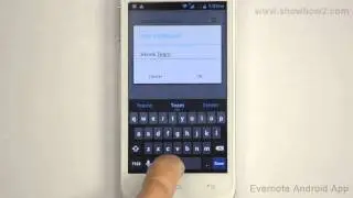 Evernote Android App - How To Create A New Notebook