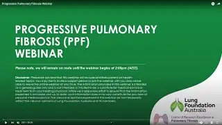 Progressive Pulmonary Fibrosis   Webinar