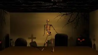 Spooky Scary Skeletons Green Screen