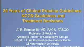 20 Years of Clinical Practice Guidelines: NCCN Guidelines and Treatment Decisions