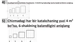 37 - mavzu: Ketma ketlik, qonuniyat, mantiq, algoritm