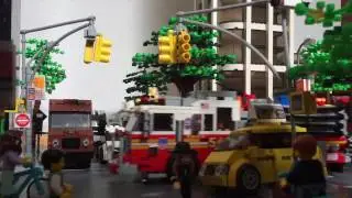 FDNY E-54 responding in LegoNYC