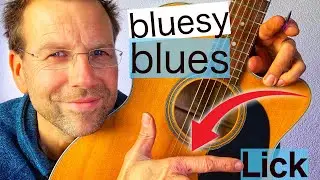 Bluesy Blues Lick - key of E - Beginner and intermediate lesson
